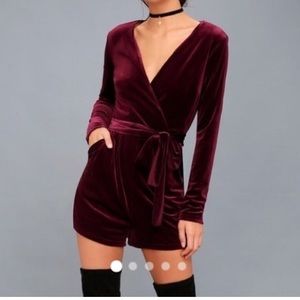 Lulu’s velvet romper